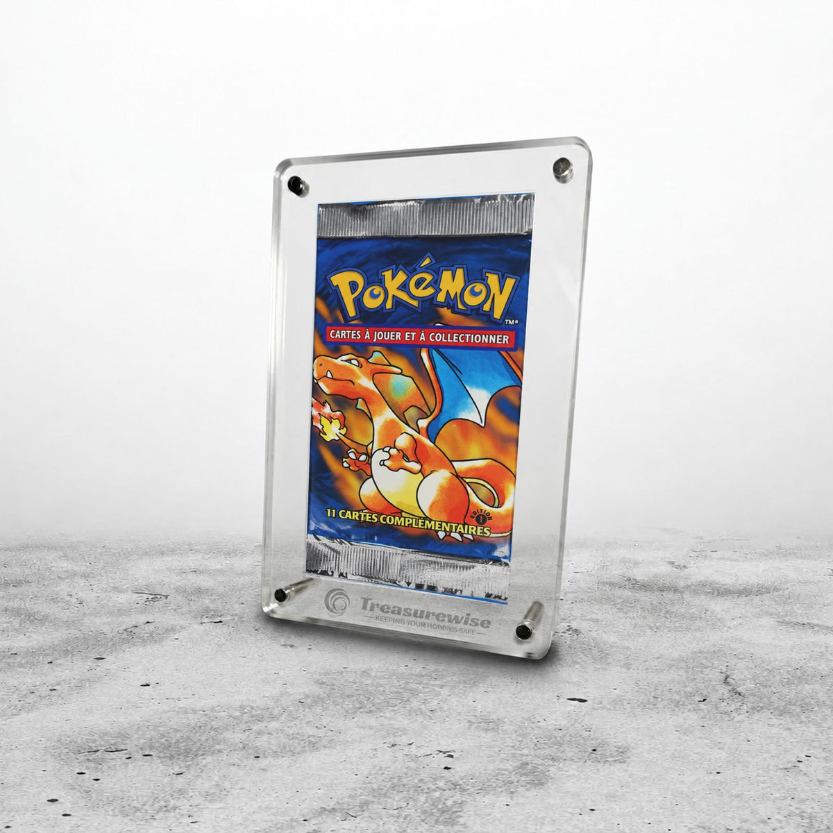 Protection acrylique booster Pokémon magnétique anti-UV