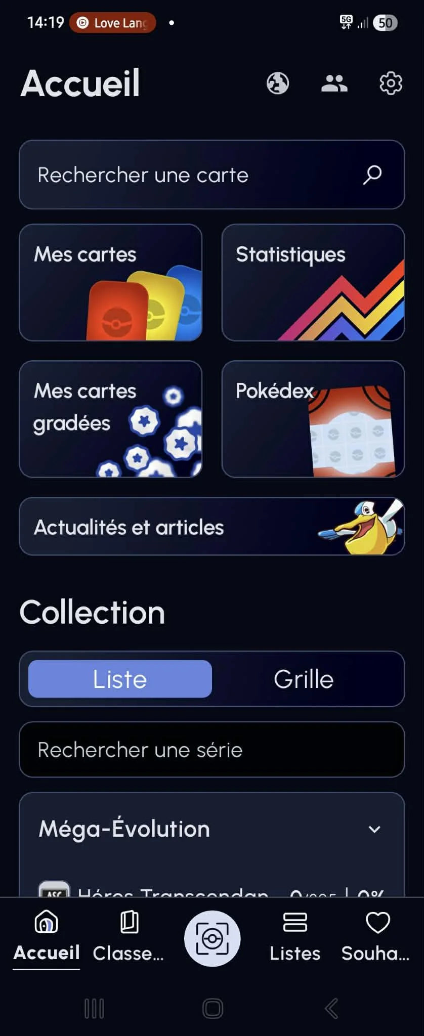 Scanner ajouter carte PokéCardex