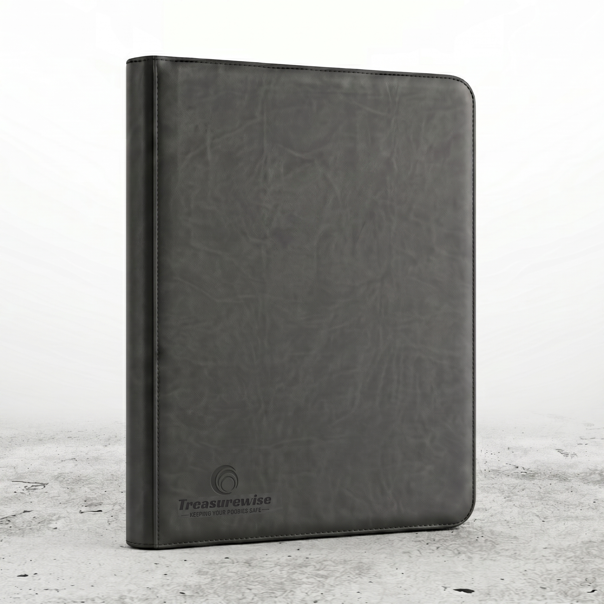 Classeur toploader 216 cartes noir avec fermeture zippée intégrale