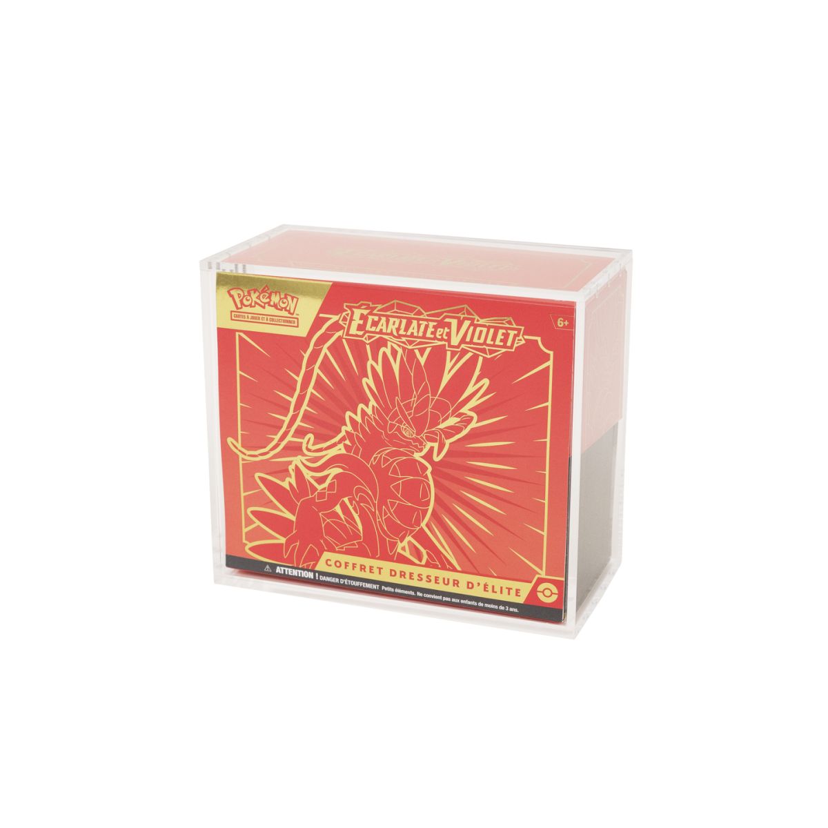 Protection acrylique coffret dresseur d’élite Pokémon Treasurewise – Anti-UV
